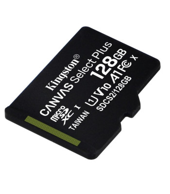 "Kingston" atminties kortelė 128GB microSDXC Canvas Select Plus kl. 10 UHS-I 100 MB/s
