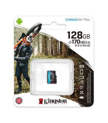 "Kingston" atminties kortelė 128GB microSDXC Canvas Go! Plus cl. 10 UHS-I 170 MB/s