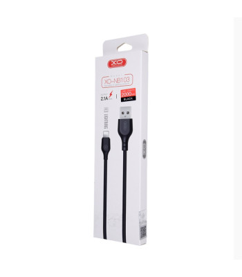 XO kabelis NB103 USB - Lightning 2,0 m 2,1A juodas
