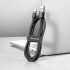 "Baseus" kabelis Cafule USB - USB-C 1,0 m 3A pilkai juodas
