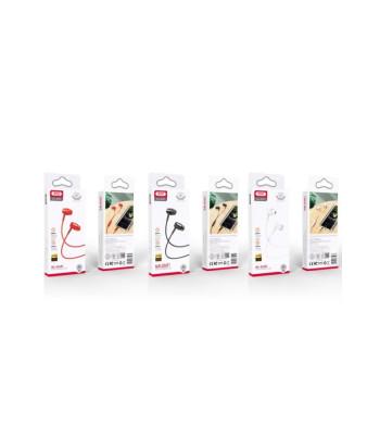 XO laidinės ausinės EP57 jack 3,5 mm, baltos spalvos