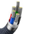 "Baseus" kabelis "Crystal Shine" USB-C - "Lightning" 2,0 m 20W juodas