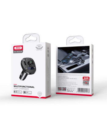 XO siųstuvas FM BCC05 "Bluetooth" MP3 automobilinis įkroviklis 18W juodas