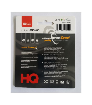 "Imro" atminties kortelė 16GB microSDHC 6 kl.