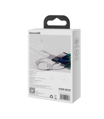 "Baseus" kabelis 3in1 Superior USB - Lightning + USB-C + microUSB 1,5 m 3,5 A baltas