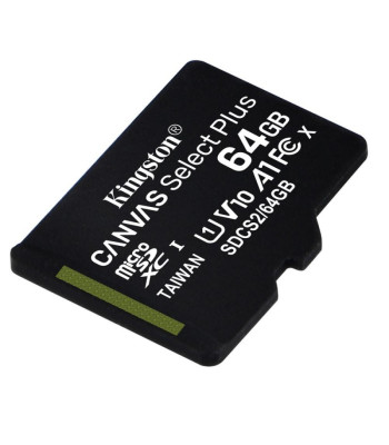"Kingston" atminties kortelė 64GB microSDXC Canvas Select Plus kl. 10 UHS-I 100 MB/s