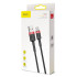 "Baseus" kabelis Cafule USB - USB-C 3,0 m 2A raudonai juodas