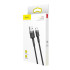 Baseus kabelis Cafule USB - microUSB 2,0 m 1,5A pilkai juodas