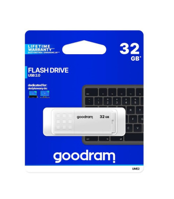 "Goodram pendrive" 32GB USB 2.0 UME2, baltos spalvos