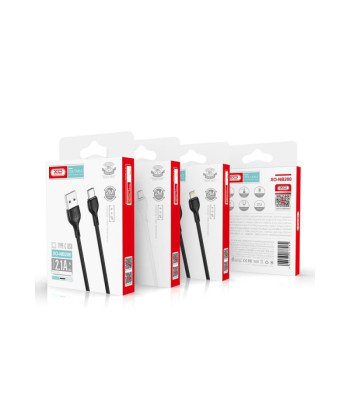 XO kabelis NB200 USB - USB-C 2,0 m 2,1A baltas