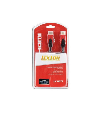 Kabelis HDMI-HDMI 1,5 m raudonas v1.4 blist.