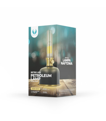 "Retro Petroleum" LED lempa juoda FLR-25 Forever Light