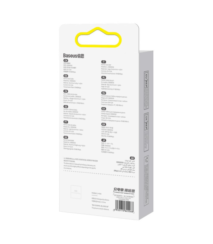 "Baseus" kabelis 3in1 StarSpeed USB - micro USB + Lightning + USB-C 1,2 m 3,5 A juodas