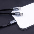"Forever 3in1" kabelis USB - "Lightning" + 2x USB-C 1,2 m 100 W juodas