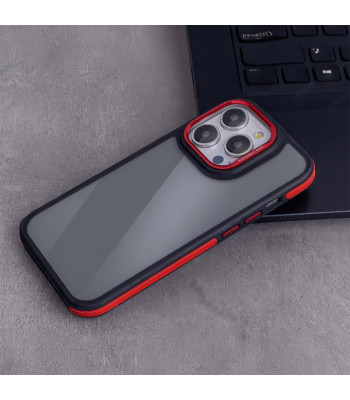 Crystal Black dėklas skirtas Xiaomi Redmi Note 14 Pro 5G (Global) Redmi Note 14 Pro Plus 5G (Global) raudonos spalvos