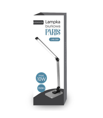"Svensson" stalinė lempa PARIS 10W 350lm sidabrinė