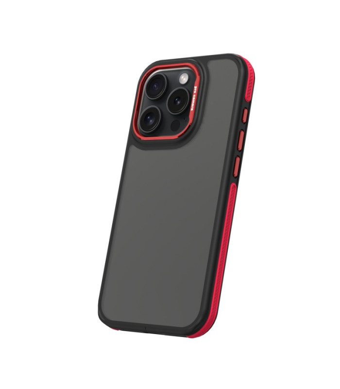Crystal Black dėklas skirtas Xiaomi Redmi Note 14 5G (Global) red