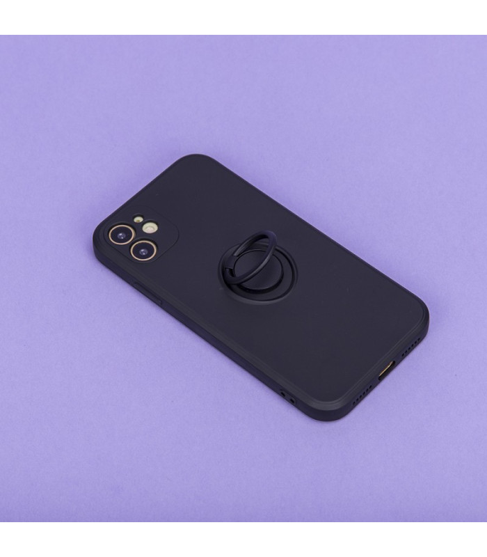 "Samsung Galaxy A56 5G" pirštų laikiklio dėklas, skirtas "Samsung Galaxy A56 5G", juodas