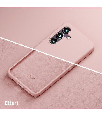 "Etteri" silikoninis dėklas "Samsung Galaxy A16 4G A16 5G" šviesiai rožinės spalvos