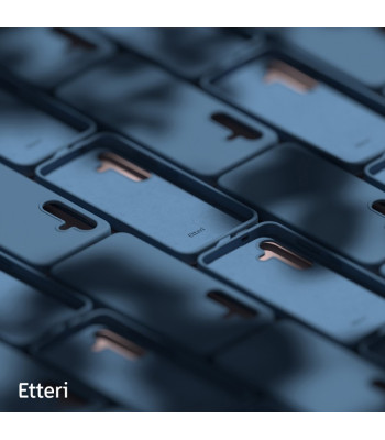 "Etteri" silikoninis dėklas "Samsung Galaxy S25" tamsiai mėlynas