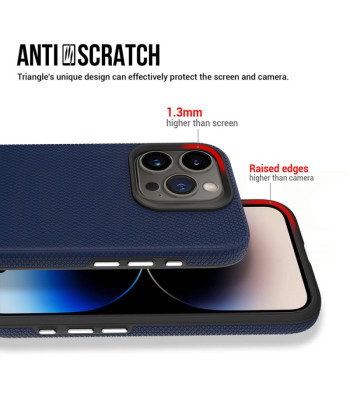 "Vmax" trikampio formos dėklas, skirtas "Samsung Galaxy A16 4G A16 5G M16 5G", tamsiai mėlynas