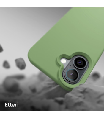 "Etteri" silikoninis dėklas iPhone 16 6,1 šviesiai žalias