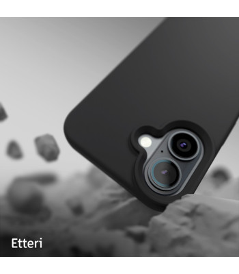 "Etteri" silikoninis dėklas "iPhone 16 Plus" 6,7 juodas