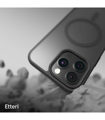 "Etteri Matt Mag" dėklas "iPhone 16 Pro Max 6,9", juodos spalvos