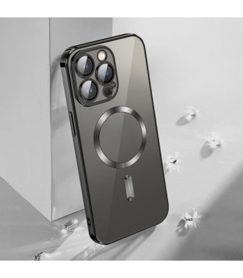 "Vmax" galvanizavimo magnetinis TPU dėklas "iPhone" 16 6,1 juodas