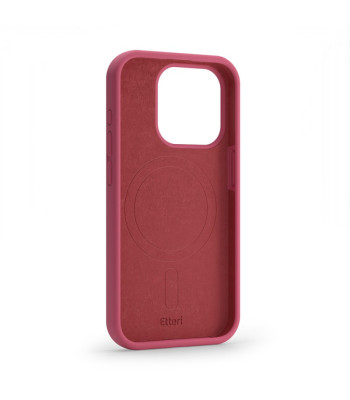 "Etteri" silikoninis magnetinis dėklas iPhone 12 Pro 6.1 avietinis