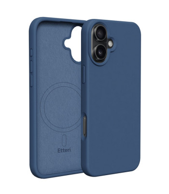 "Etteri" silikoninis dėklas "Mag", skirtas iPhone 16 6,1, tamsiai mėlynas