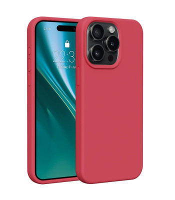 "Etteri" silikoninis dėklas "iPhone 15 Pro Max" 6,7 avietinis