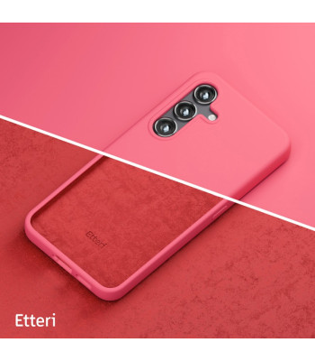"Etteri" silikoninis dėklas "Samsung Galaxy S24 Plus" avietinis