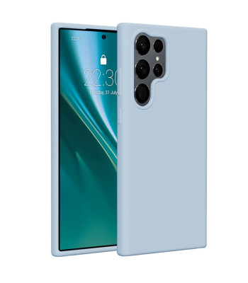 Etteri Silikoninis dėklas Samsung Galaxy S23 Ultra light blue