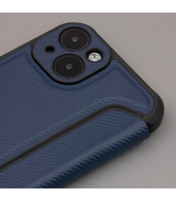 "Smart Carbon" dėklas "Samsung Galaxy A15 4G A15 5G" tamsiai mėlynas