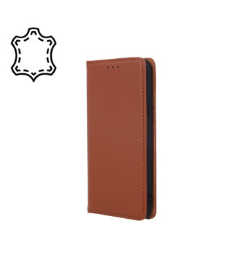Natūralios odos "Smart Pro", skirtas "Samsung Galaxy A36 5G A56 5G", rudos spalvos