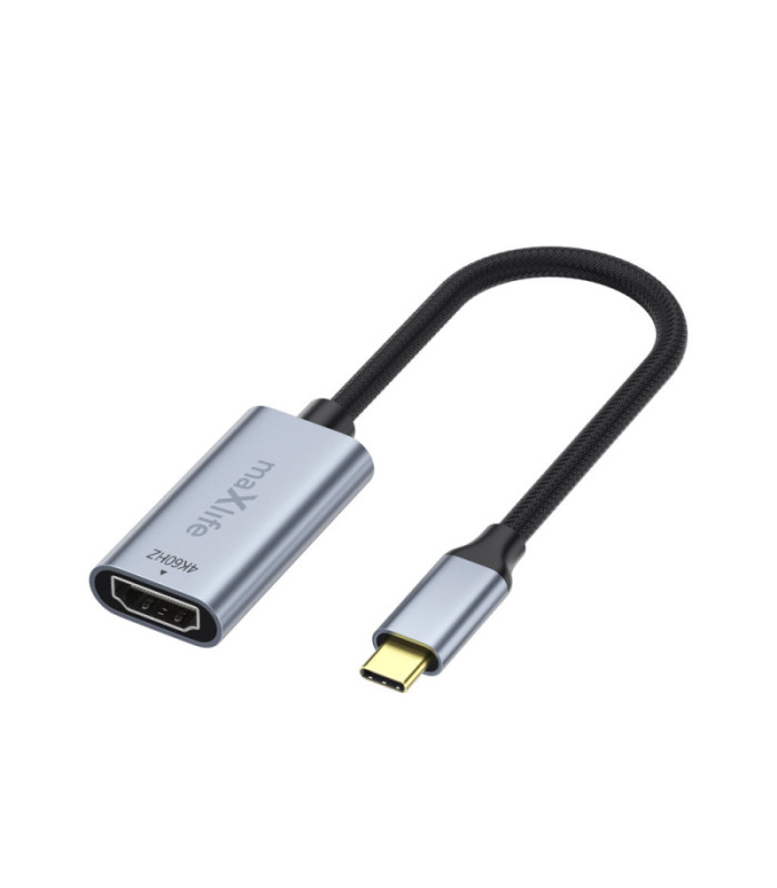 "Maxlife" adapteris MXHC-01 HDMI - USB-C 4K 60HZ juodas