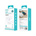 BWOO 20 W sieninis įkroviklis CDA159 su kabeliu iš USB-C į Lightning