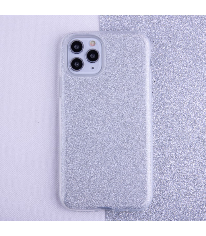 Glitter 3in1 dėklas Samsung Galaxy A16 4G A16 5G sidabrinis
