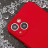 Silikoninis dėklas, skirtas "Xiaomi Redmi Note 14 Pro 5G (Global)", raudonos spalvos