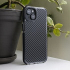 Akrilo anglies dvideginio dėklas, skirtas Samsung Galaxy A36 5G A56 5G, juodos spalvos