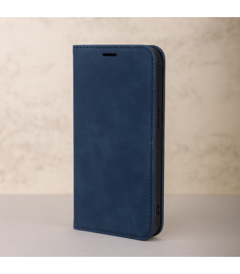 Išmanusis zomšinis dėklas, skirtas "Xiaomi Redmi Note 14 Pro 5G (Global) Redmi Note 14 Pro Plus 5G (Global) navy blue