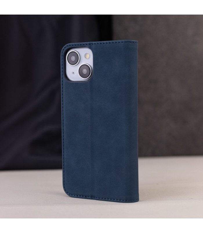 Išmanusis zomšinis dėklas skirtas Xiaomi Redmi 14C 4G 14C 5G Redmi A4 POCO C75 navy blue