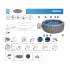 "Bestway Lay-Z-Spa SANTORINI PRO 7 LED hidromasažo programa 5-7 asmenims 6001T