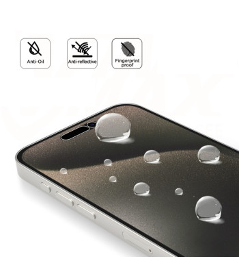 "Vmax" grūdintas stiklas 0,33 mm skaidrus stiklas, skirtas "iPhone 16 Plus" 6,7 matinis