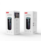 XO oro drėkintuvas HF09 RGB šviesos belaidis 300 ml rožinės spalvos