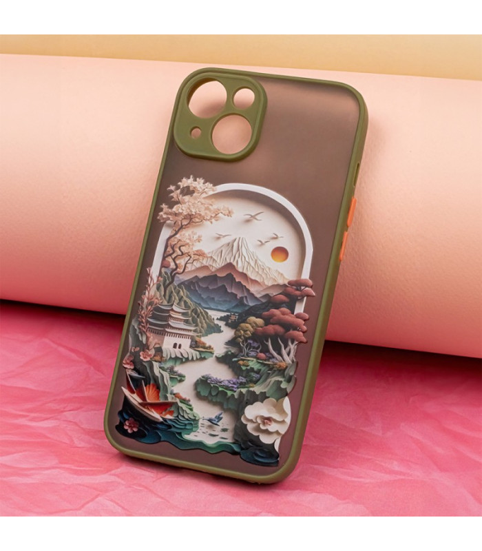 Itin madingas dėklas Samsung Galaxy S24 Travel green