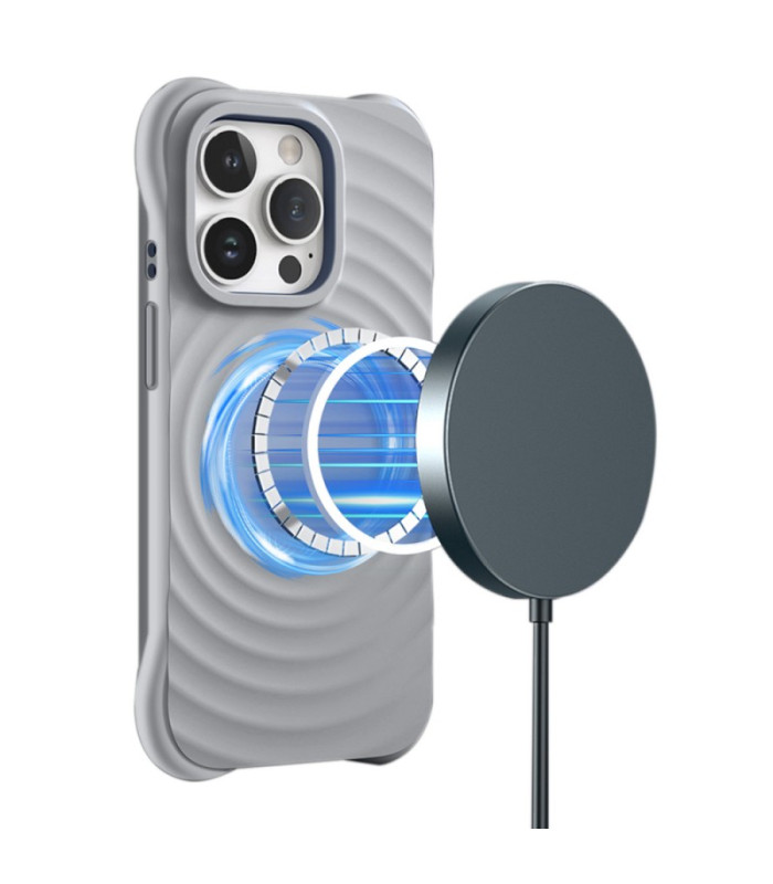 "Circle Mag" dėklas iPhone 13 14 6,1 pilkas