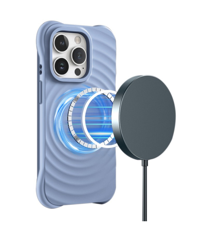 "Circle Mag" dėklas "iPhone 15 Pro 6,1", mėlynas