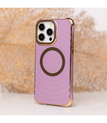 "Circle Glam Mag" dėklas "iPhone 12 12 Pro 6,1", violetinės spalvos